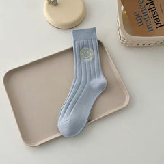 Baby Blue Smile Socks
