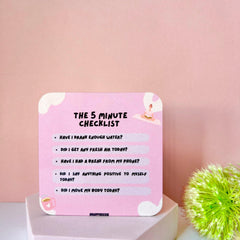 5 Minute Selfcare Coaster