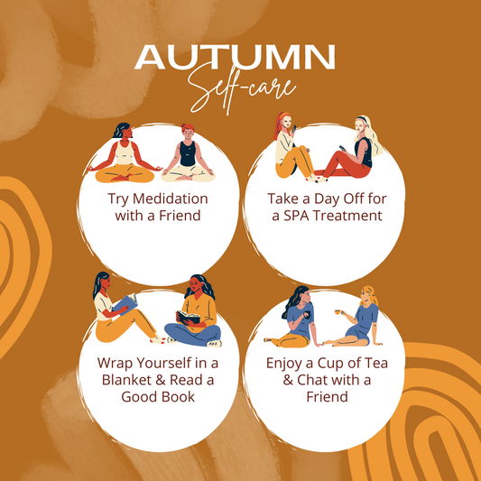 Illustrated image of Self Care tips drawn out.