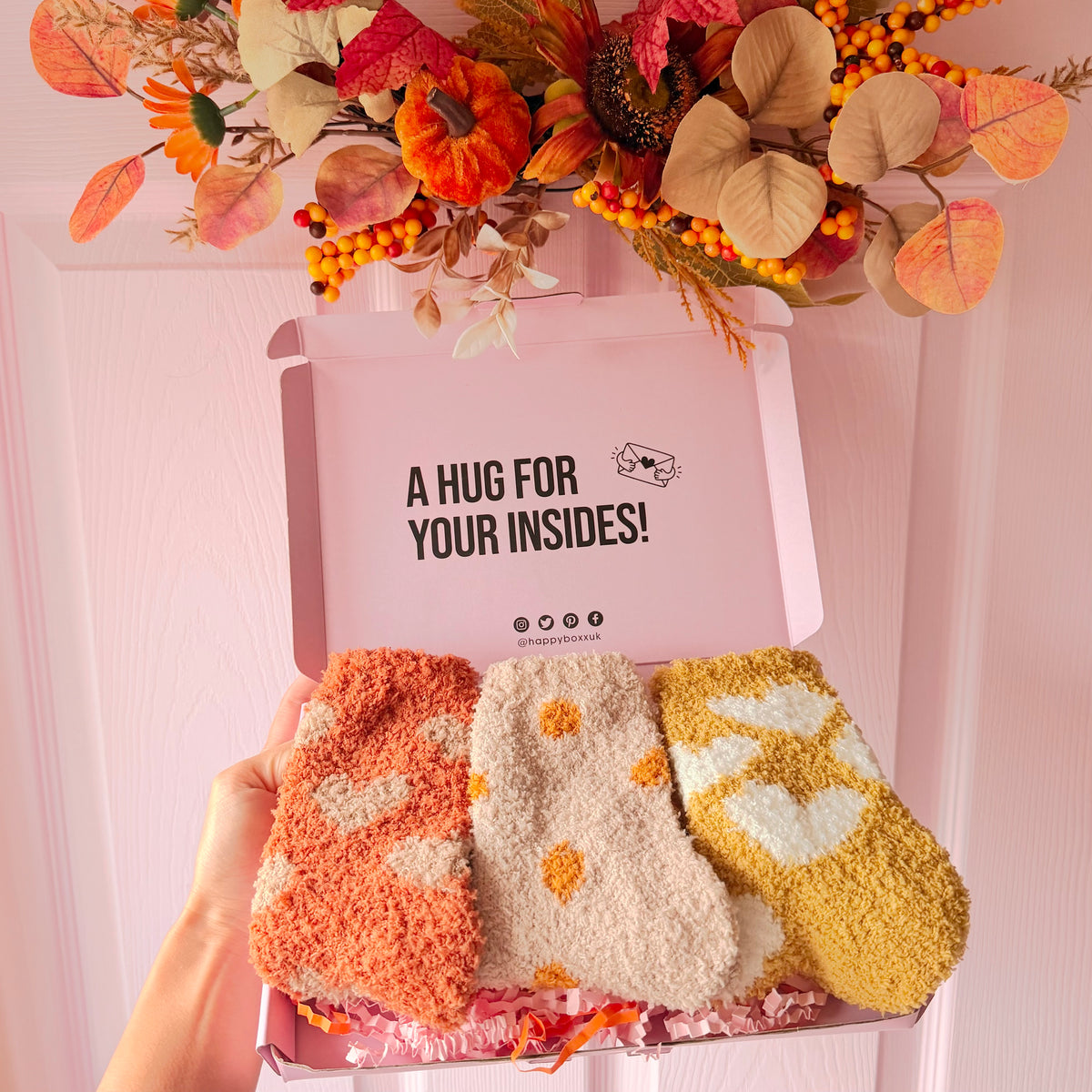 Autumn Fluffy Sock Box
