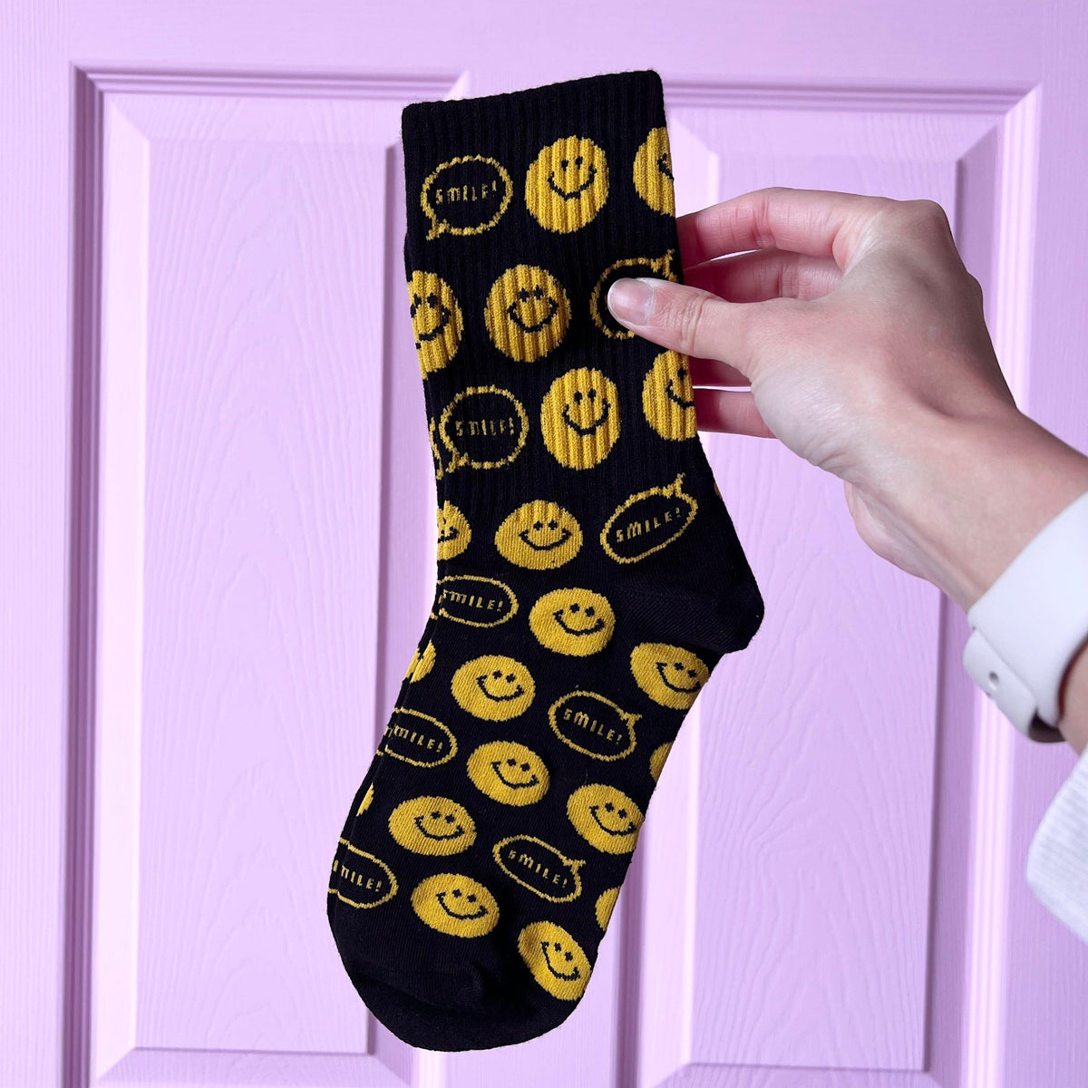 Black Emoji Socks - Happy Boxx UK