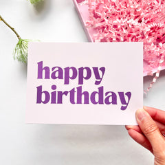 Happy Birthday
