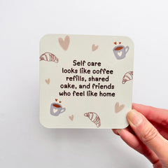 Self Care Coffee Coaster