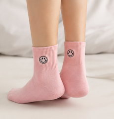 Pink Smile Socks
