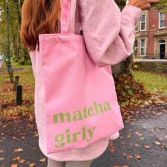 Matcha Girly Tote Bag