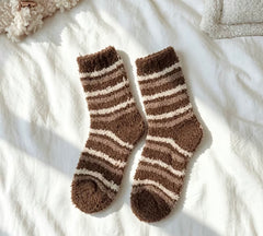 Brown Fluffy Socks