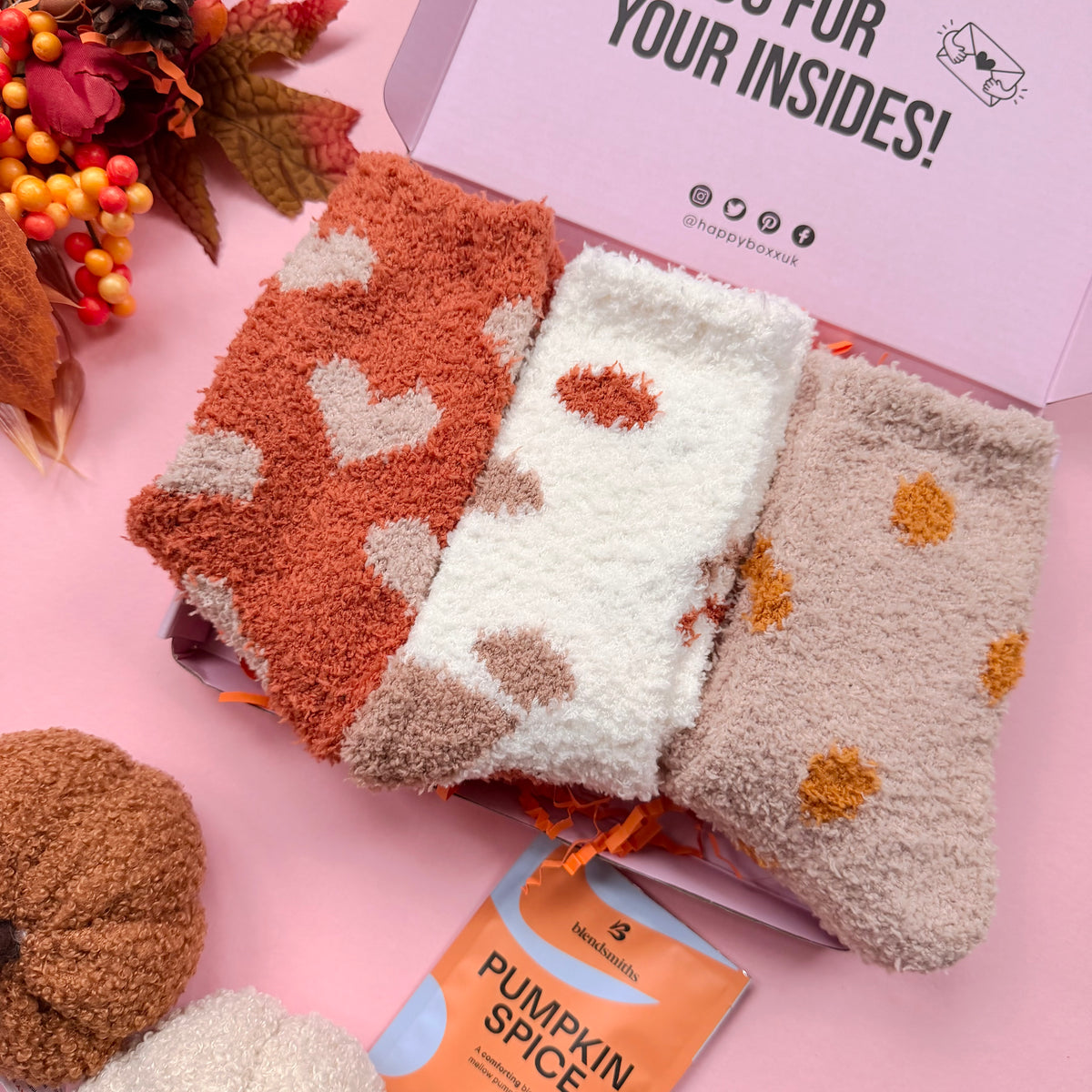 Autumn Fluffy Sock Box