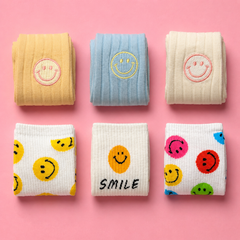 Summer Smiley Socks Set 6 piece