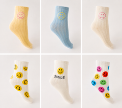 Summer Smiley Socks Set 6 piece