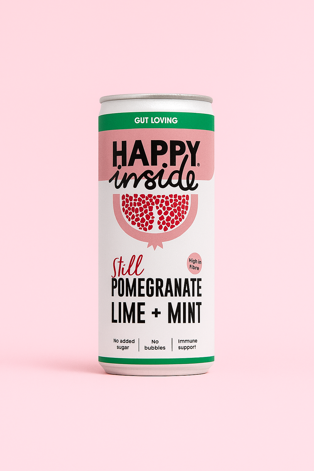 Happy Inside - Pomegranate, Lime & Mint - Gut Loving Drink