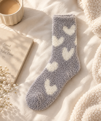 Grey Fluffy Socks