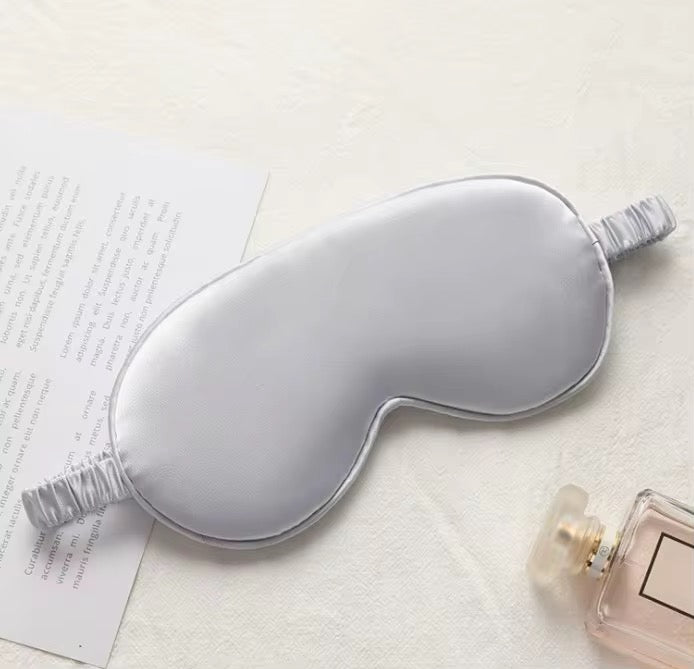 Grey Satin Sleep Mask