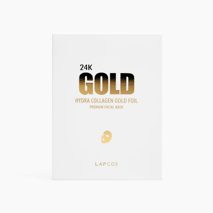 Lapcos 24K Gold Foil Premium Collagen Face Mask