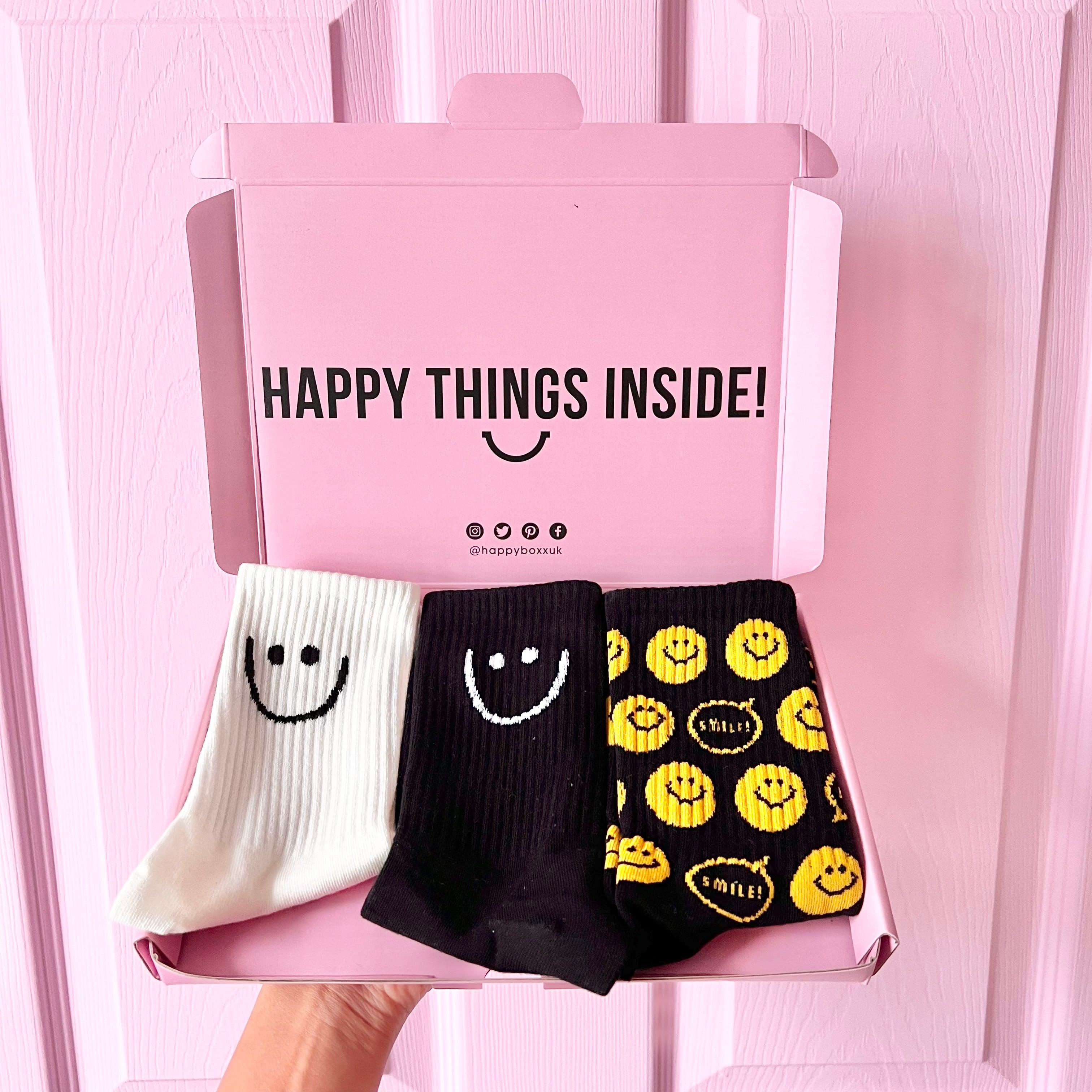 Monochrome Socks Gift Box - Happy Boxx UK