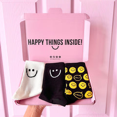 Monochrome Socks Gift Box - Happy Boxx UK