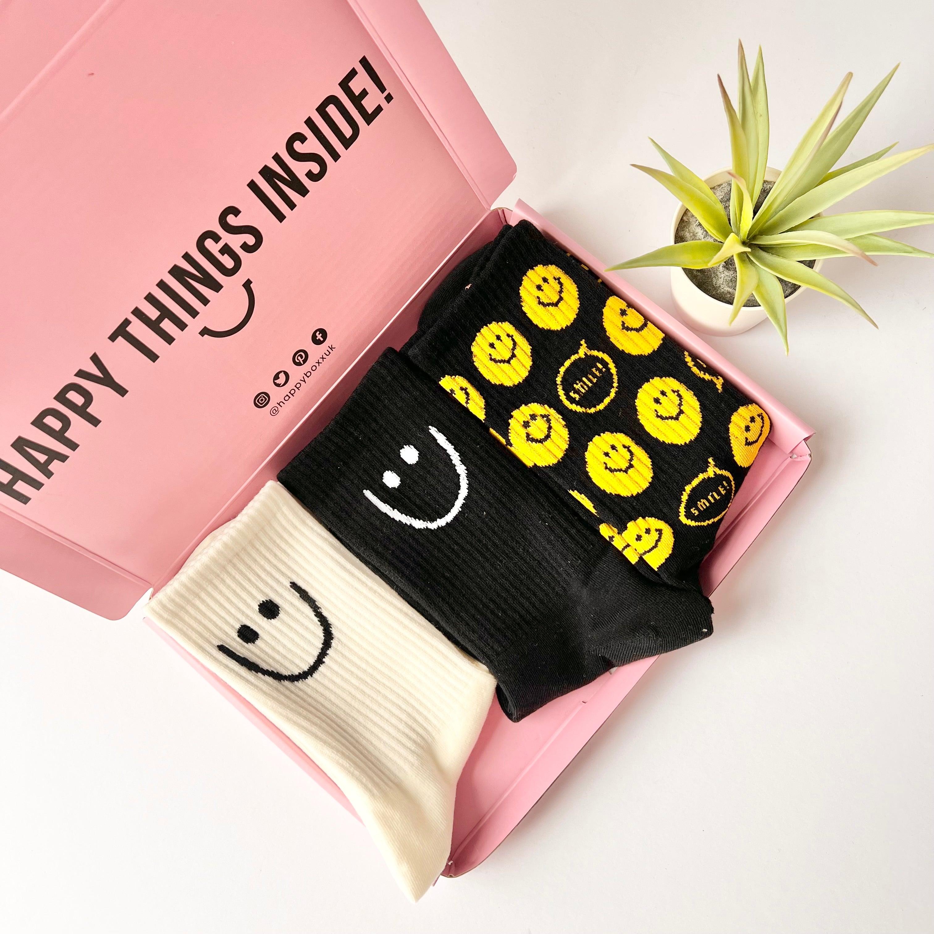 Monochrome Socks Gift Box - Happy Boxx UK